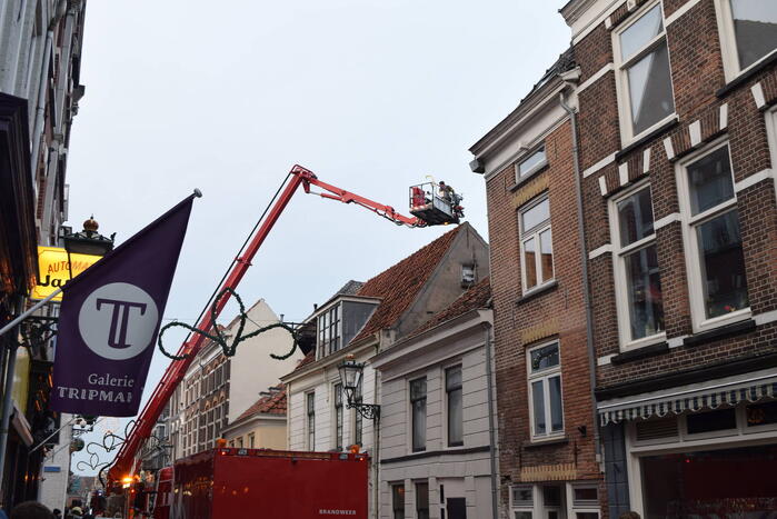 Brand in restaurant geblust