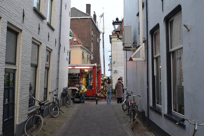 Brand in restaurant geblust