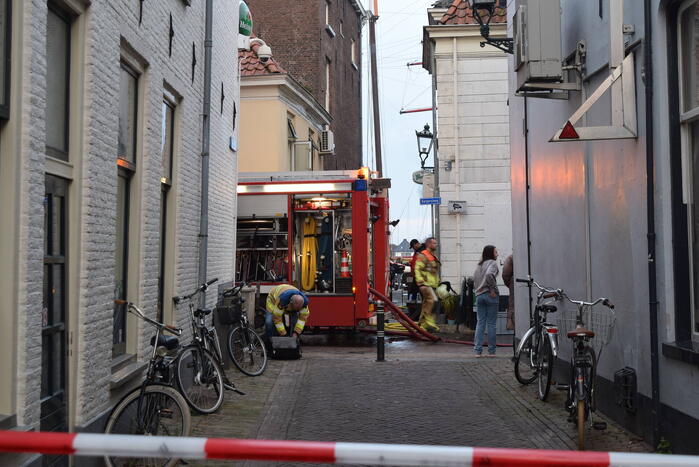 Brand in restaurant geblust