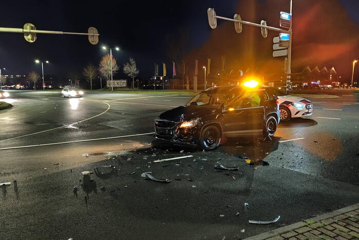 Materiële schade na ongeval op kruising