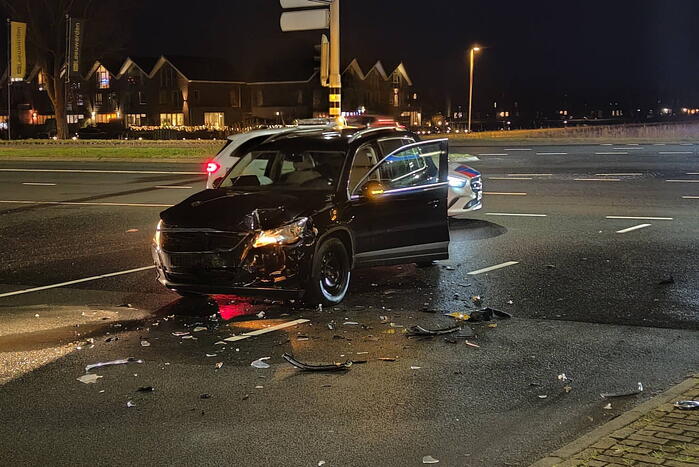 Materiële schade na ongeval op kruising