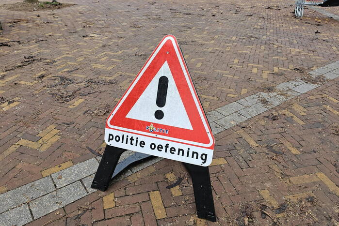 Politie houdt openbare orde oefening in centrum