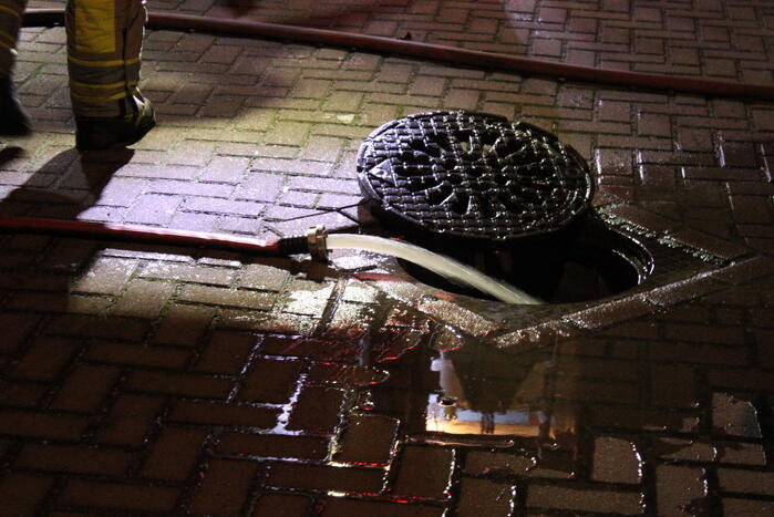 Brandweer ingezet voor waterleiding breuk