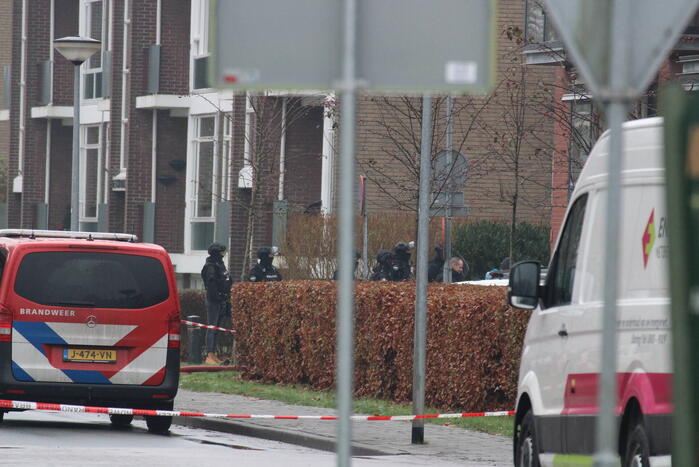 Persoon heeft gaskraan opengedraait arrestatieteam aanwezig