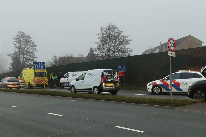 Auto en bestelbus betrokken bij ongeval