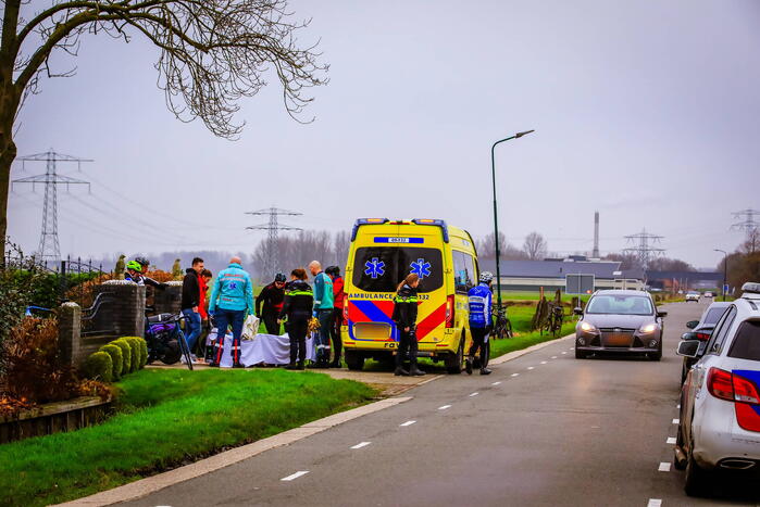 Wielrenner gewond na val