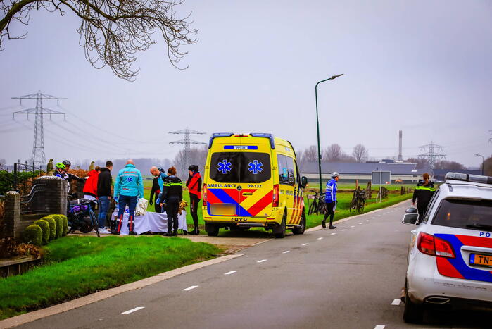 Wielrenner gewond na val