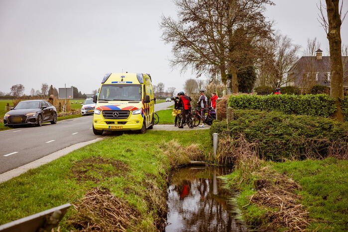 Wielrenner gewond na val