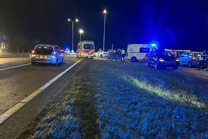 Ernstig ongeval tussen automobilist en scooterrijder