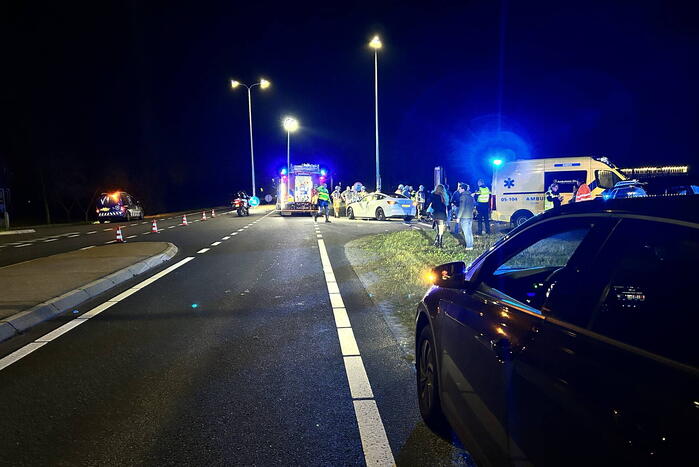 Ernstig ongeval tussen automobilist en scooterrijder