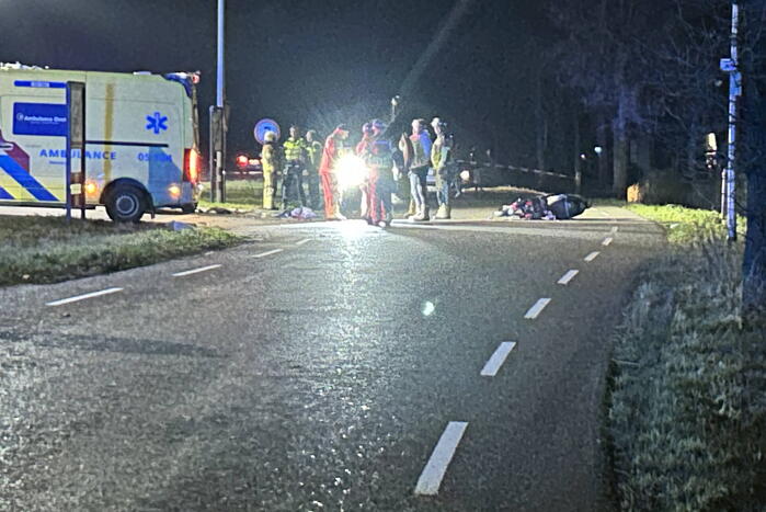 Ernstig ongeval tussen automobilist en scooterrijder