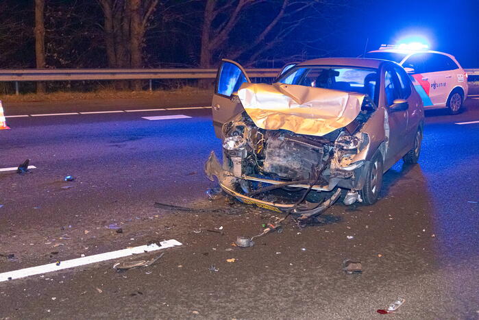 Twee gewonden bij ongeval op snelweg