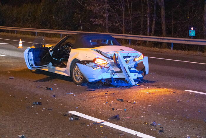 Twee gewonden bij ongeval op snelweg