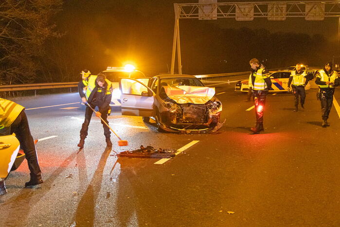 Twee gewonden bij ongeval op snelweg