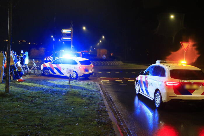 Fietser gewond bij aanrijding met bezorger