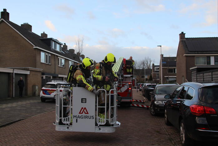 Schoorsteenbrand trekt veel bekijks