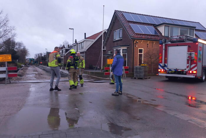 Gaslekkage door graafwerkzaamheden