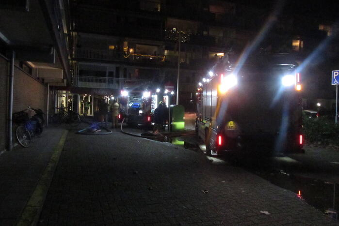 Flatbrand snel onder controle