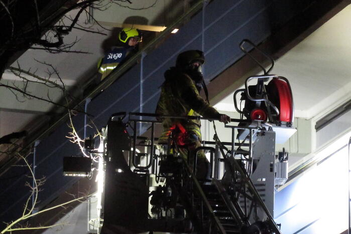 Flatbrand snel onder controle