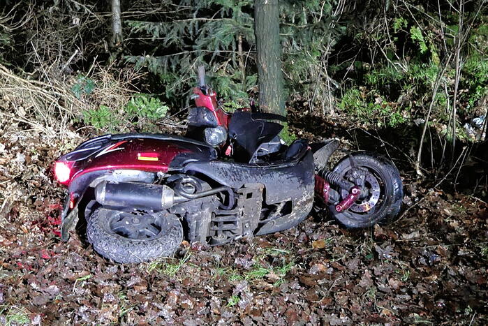 Ernstig eenzijdig ongeval met scooter