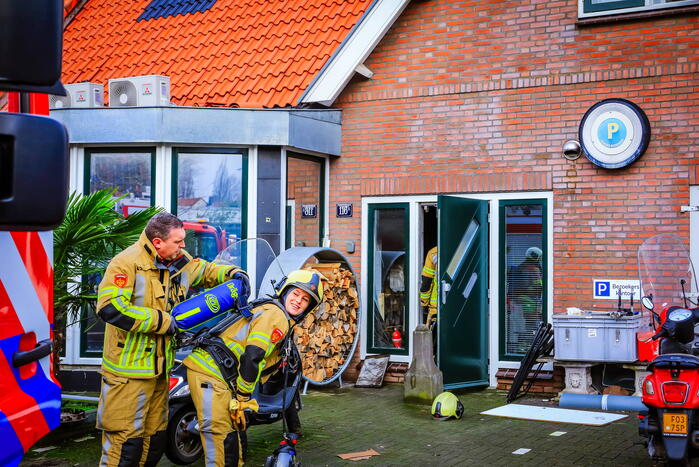 Brand in woning snel geblust