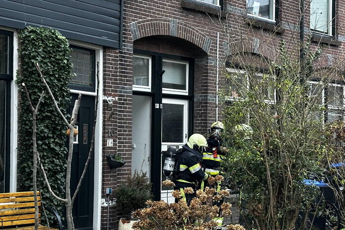 Magnetron vat vlam in woning