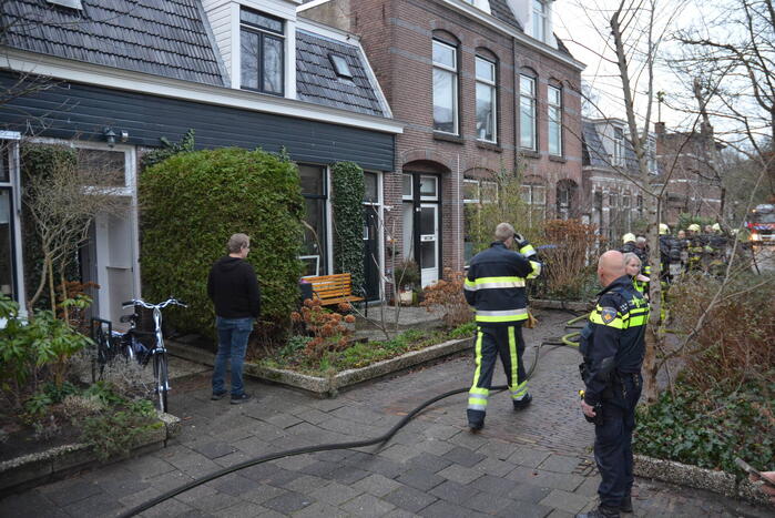 Magnetron vat vlam in woning