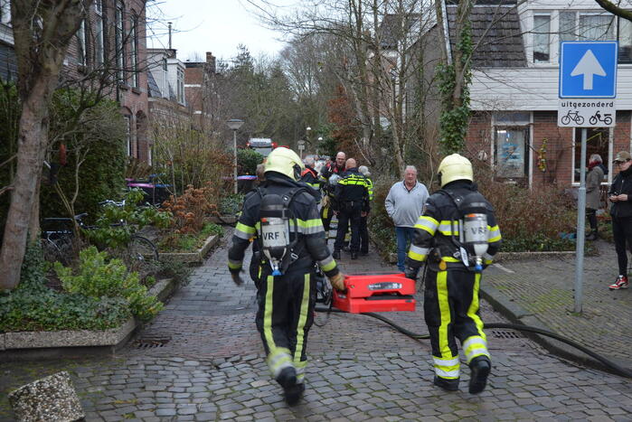 Magnetron vat vlam in woning