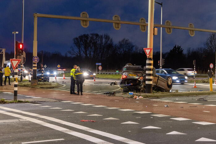Drie gewonden bij ongeval op kruising
