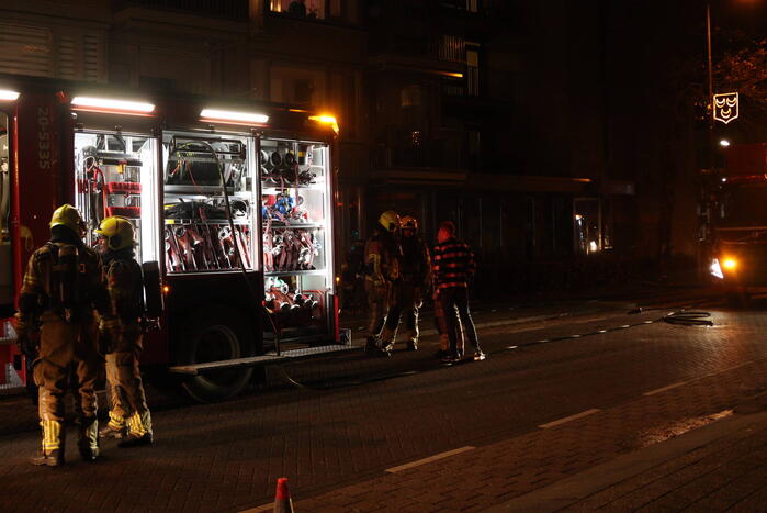 Brand in keuken van appartementencomplex