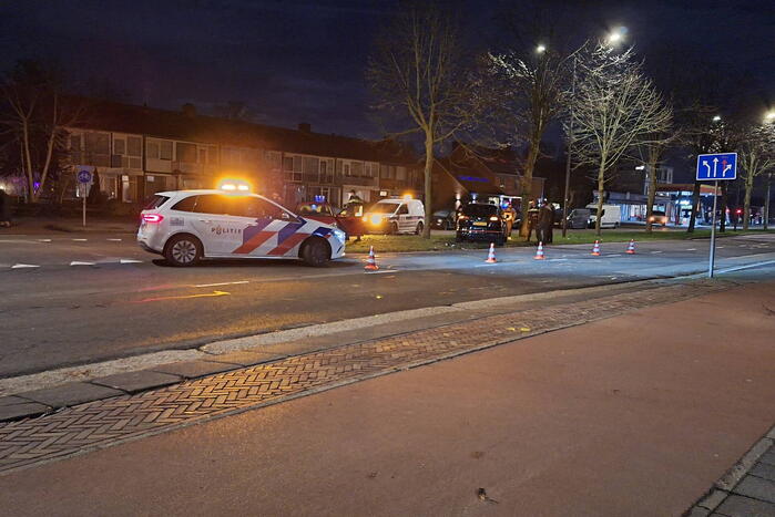 Schade na kop-staart aanrijding