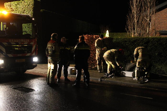 Brand in schoorsteen van vrijstaande woning