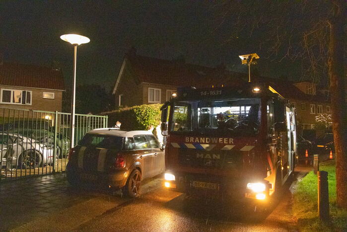 Afzuigkap vat vlam in woning