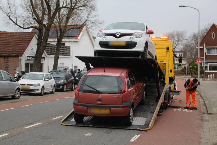 Gewonde bij ongeval tussen twee voertuigen