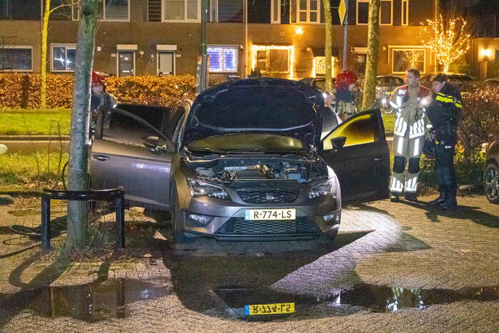 Veel schade bij autobrand