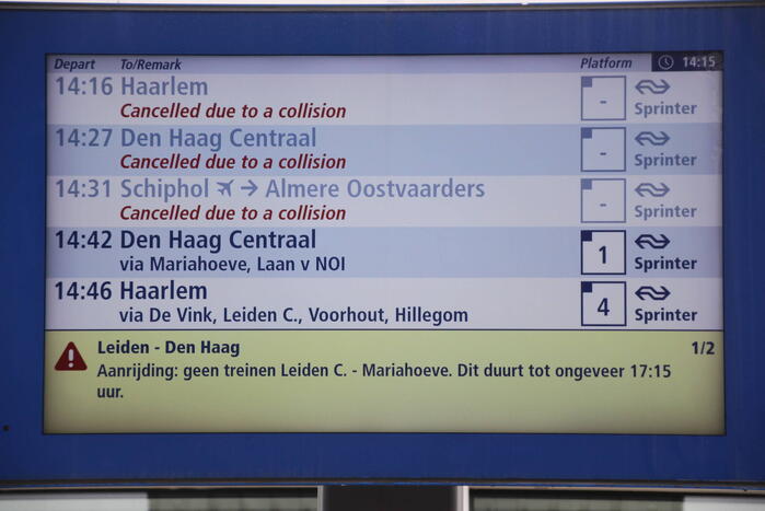 Persoon gewond bij aanrijding met trein