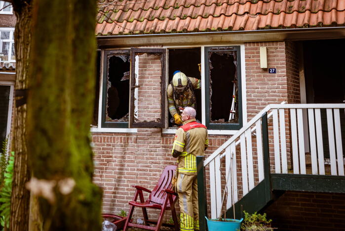Veel schade bij woningbrand