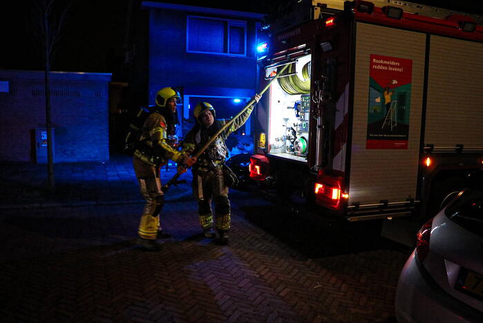 Flinke rookontwikkeling bij zolderbrand