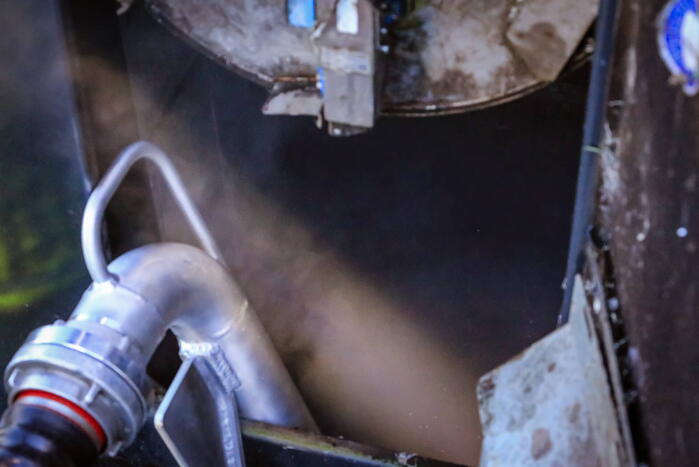 Brand in ondergrondse container