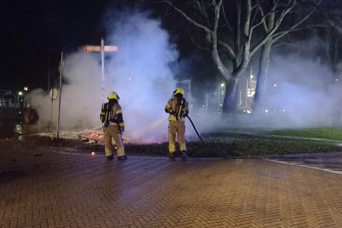 Buitenbrand geblust na sein veilig van politie