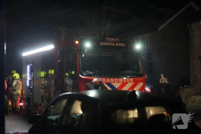 Brandweer controleert woning op brand
