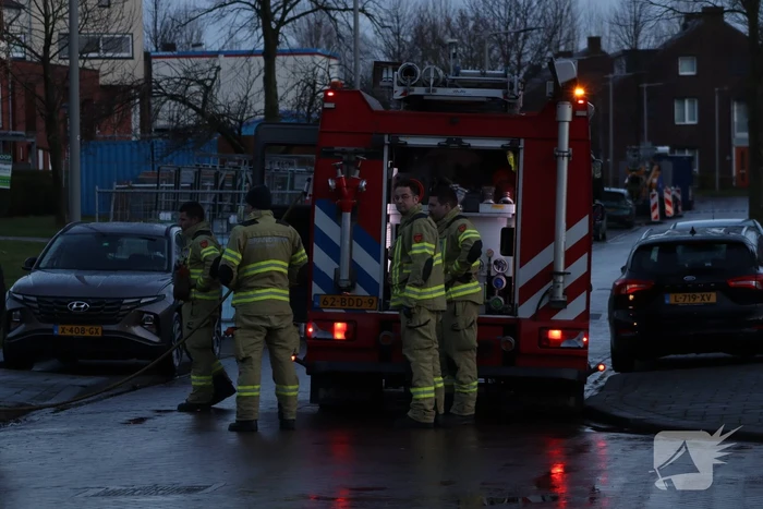 Brand in container door leeggooien vuurton