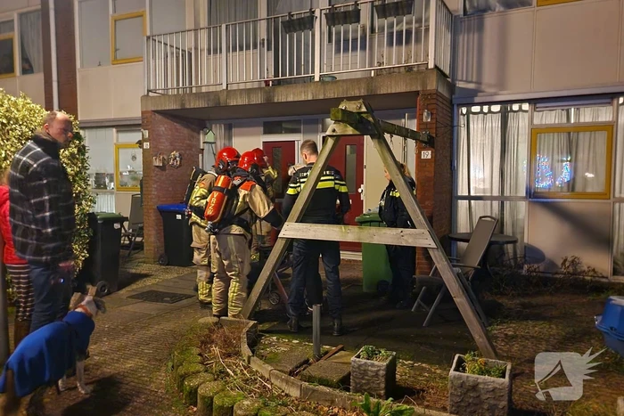 Magnetron vat vlam in woning