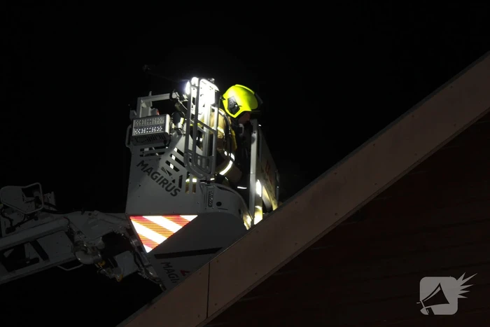 Schoorsteen geveegd na brand