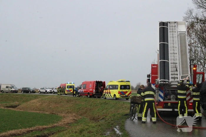 Hulpdiensten groots ingezet voor fietser te water