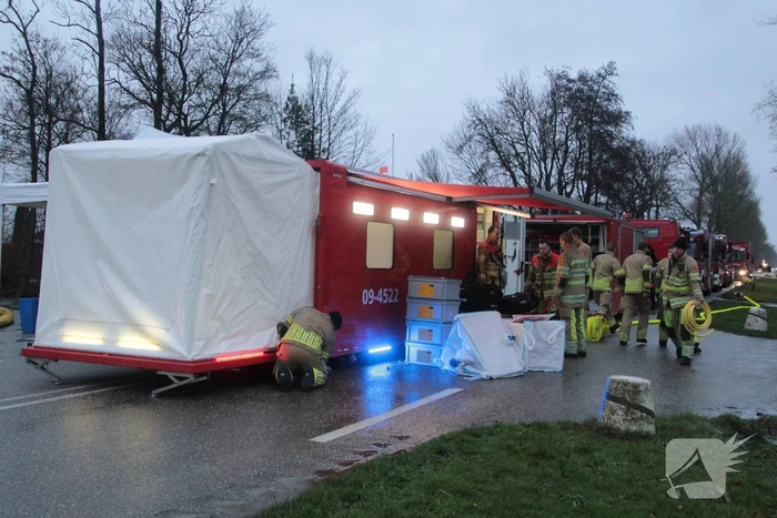 Meerdere brandweerpelotons ingezet bij zeer grote brand