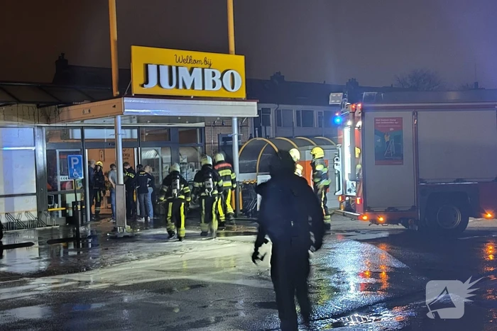 Supermarkt ontruimd door brand in meterkast