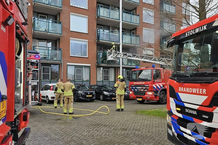 Felle brand in flatwoning