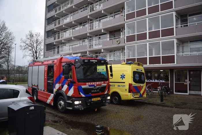 Flatwoning geventileerd na brand