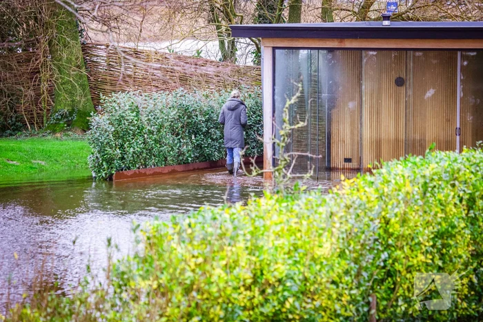 Hoogwater in de polder